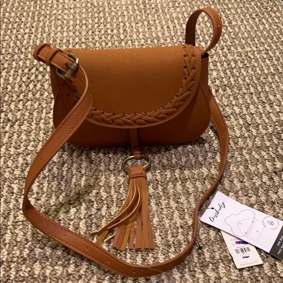 Cognac colored cross body/waist bag - Picture 2 of 7
